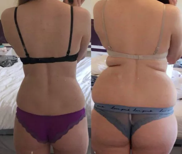 Thought I would show myself from behind, since people loved the front. I think I'm even bigger now haha oh dear. by workingonit160