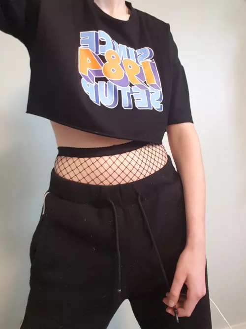 Thoughts on sweats + fishnets? by fem_babyyy