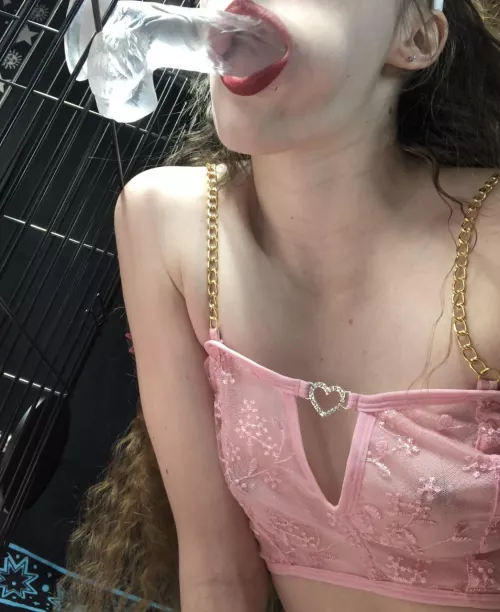 Throat training last night😈 by s8xyg8rl