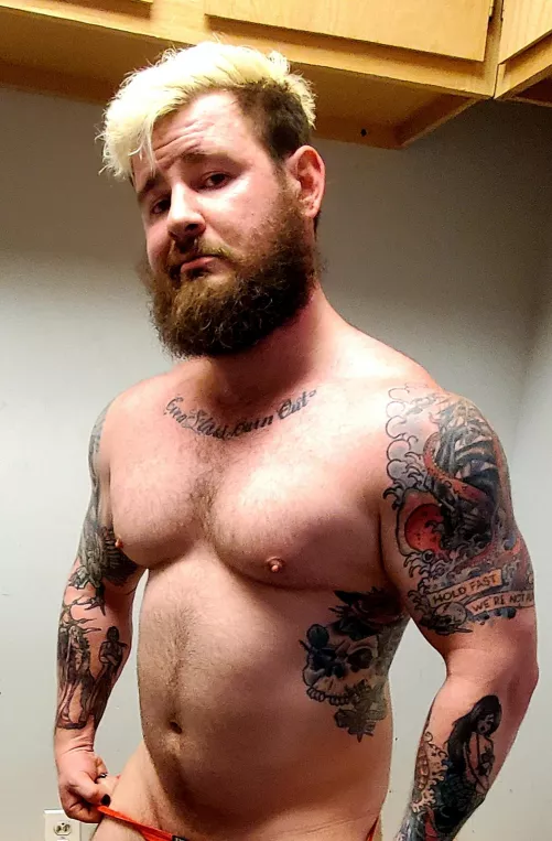 Throwback to when I experimented with blonde by underwearempire