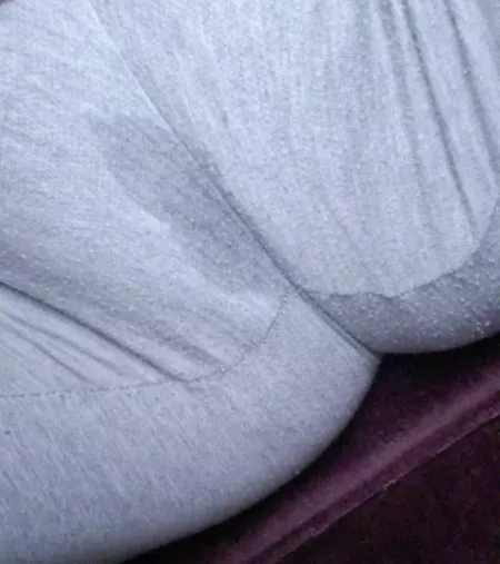 thru my grey sweats 🥵 by d__zy_b_by