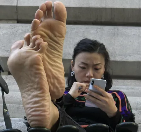 TICKLED lush Chinese soles by realbaresoles2