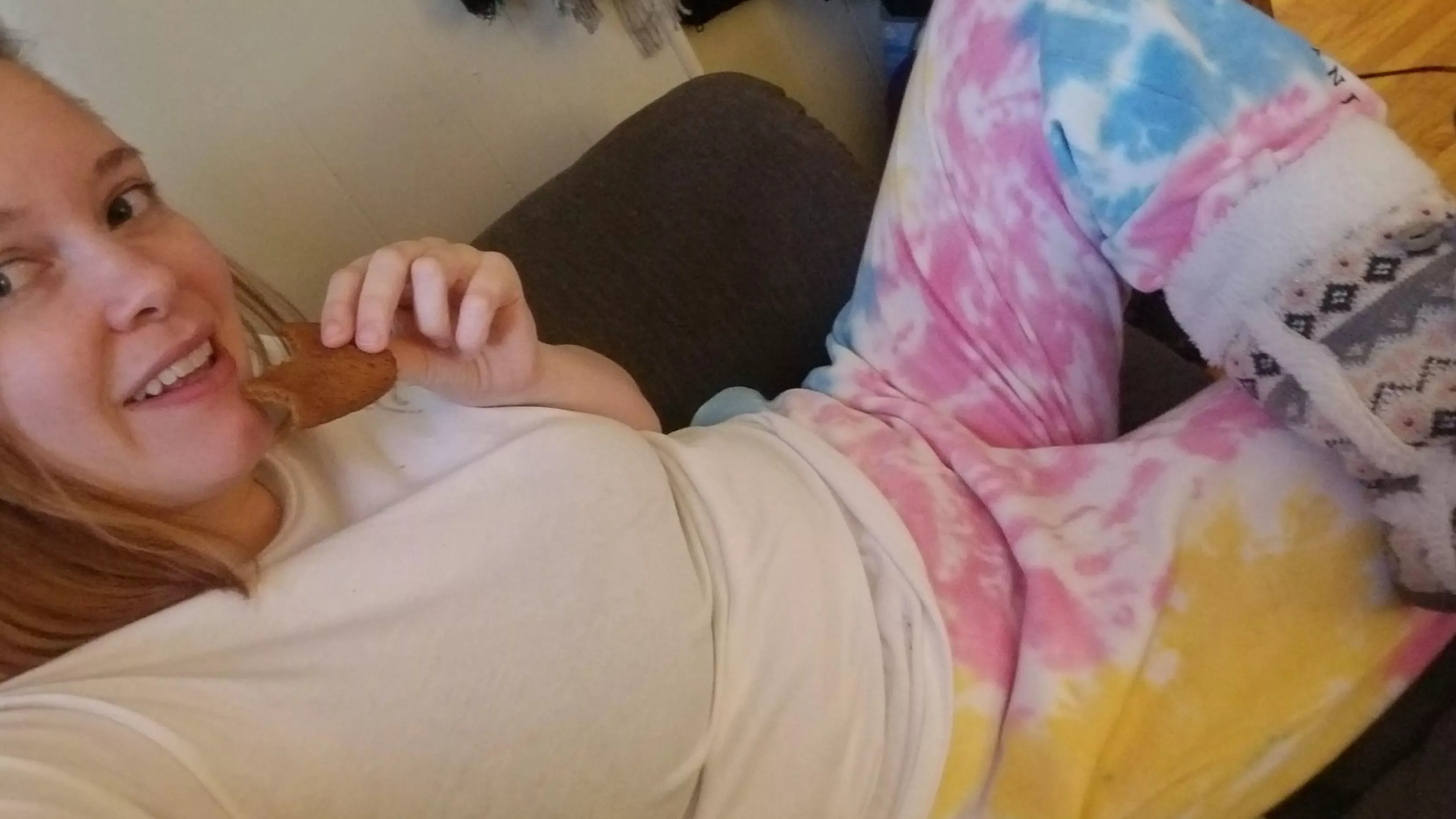 Tie dye sweats and a white tee posted by PassionsPanties