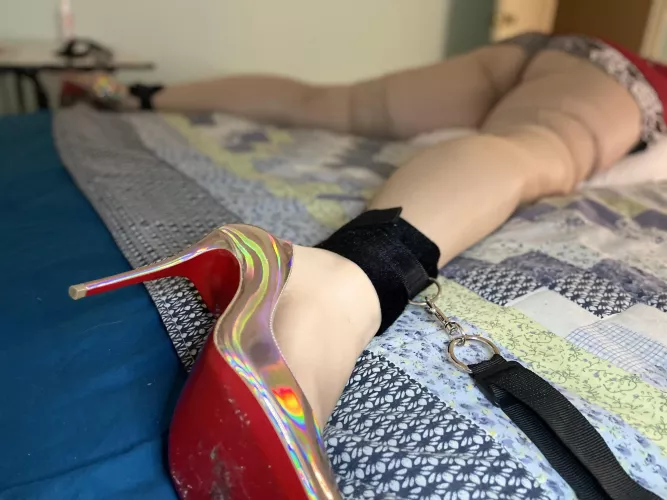 Tied down and ready for fun! by FF-2000