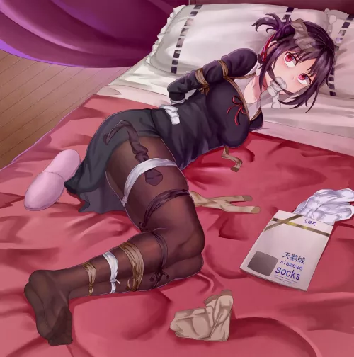 Tied up on your bed by sprellix