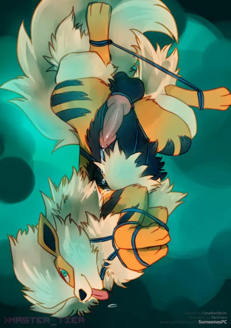 Tied-up Doggo (CanadianBacon) by TangentYoshi