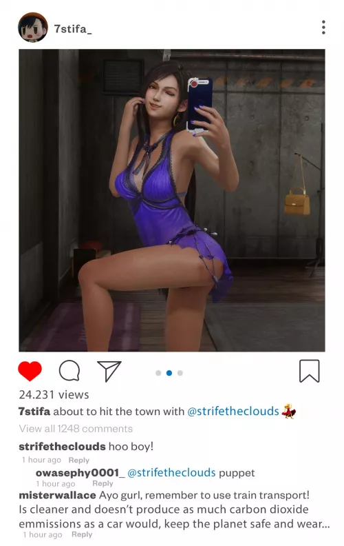 Tifa a bit too excited to meet up with Don Corneo.... by runescaper282