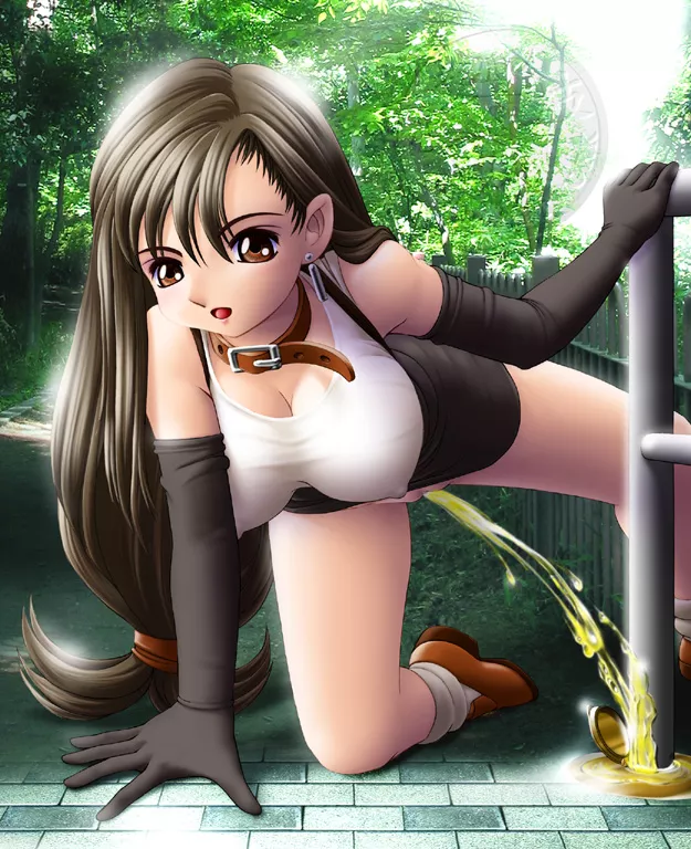 Tifa lifts her leg posted by devilsdance1031