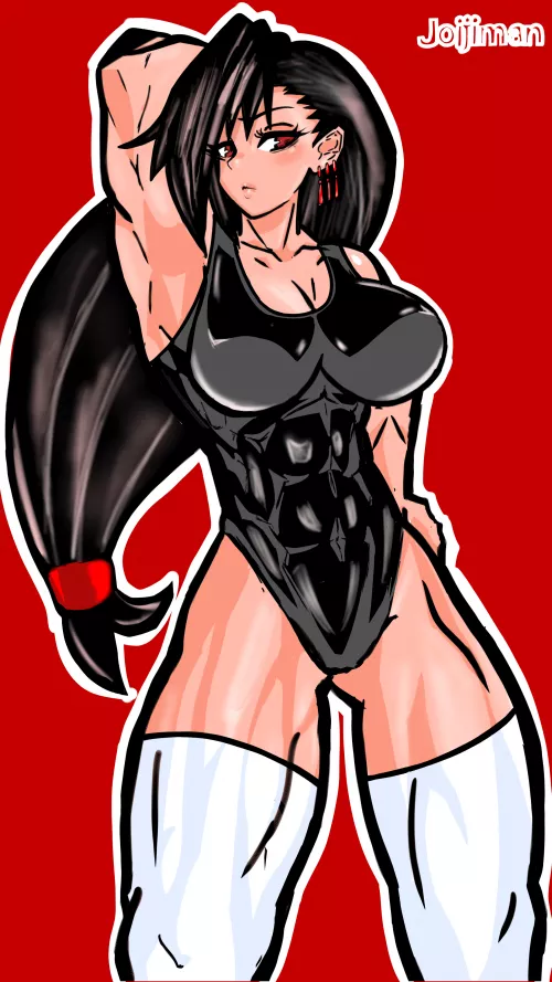 Tifa Lockhart chilling out by me by joyjiman