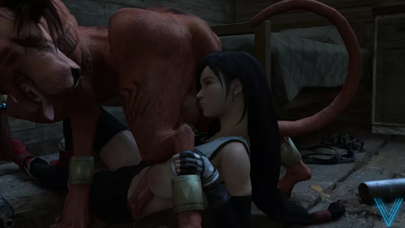 Tifa Lockhart having new experiences [Final Fantasy] (theviceart) by celebsadmirer