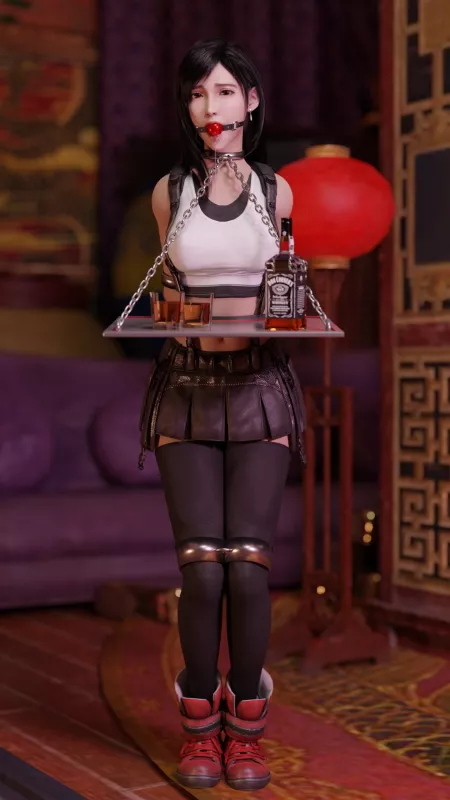 Tifa Lockhart's new job at Dons by celebsadmirer