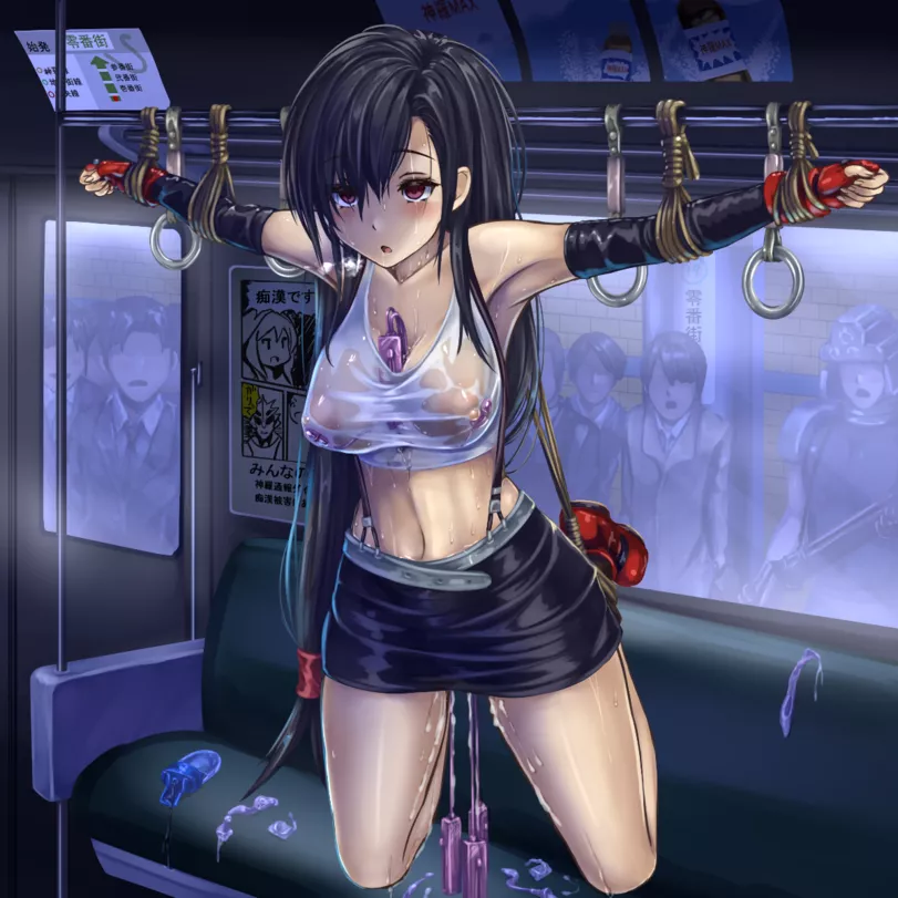 Tifa on the train posted by turbo_cumtank