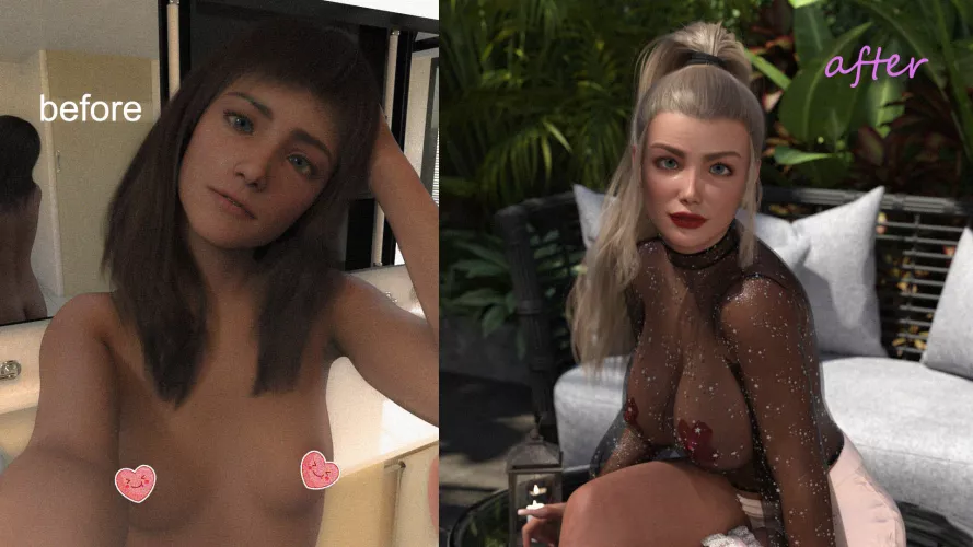 Tifanny to tifanni (4 year transformation!) by Phreyagames