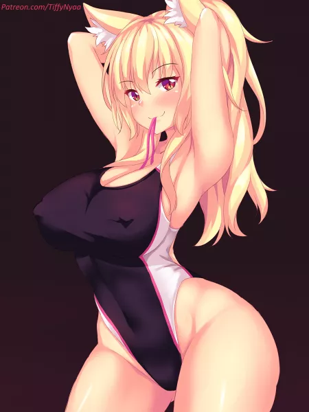 Tiffy Sexy Swimsuit Trying Her Hair (Nottytiffy ) [Original] by sequence_string