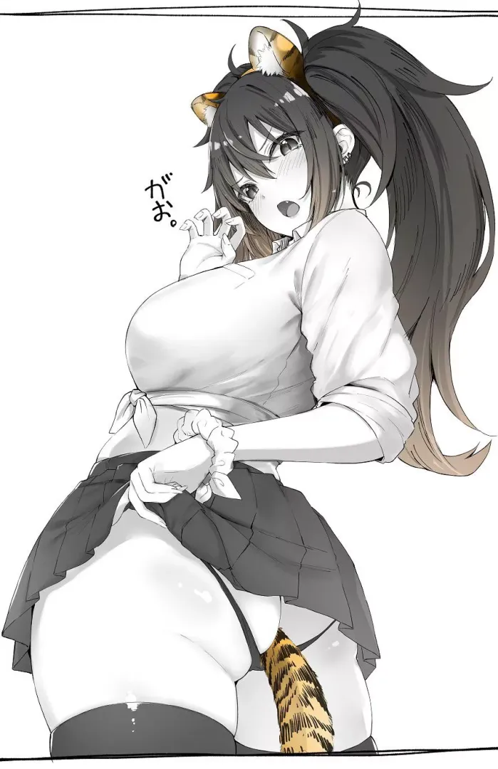 Tiger girl bares her claws at you posted by mesuyuki