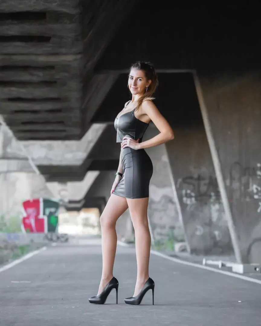 tight combo in black heels posted by CautiousSignature586