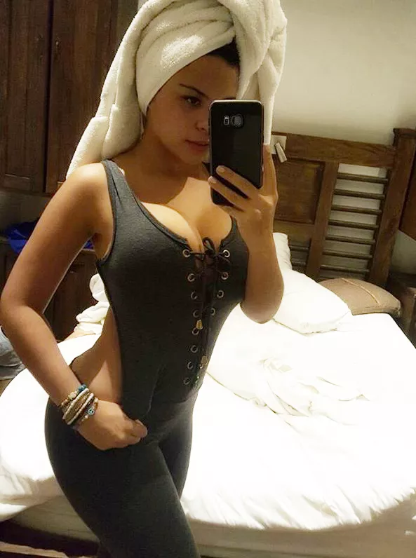 Tight grey outfit posted by [deleted]