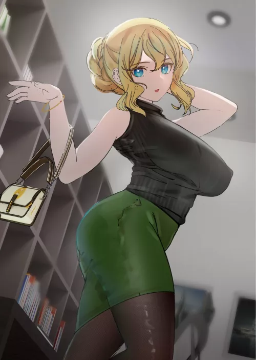 Tight Pencil Skirt by CheetahSperm18