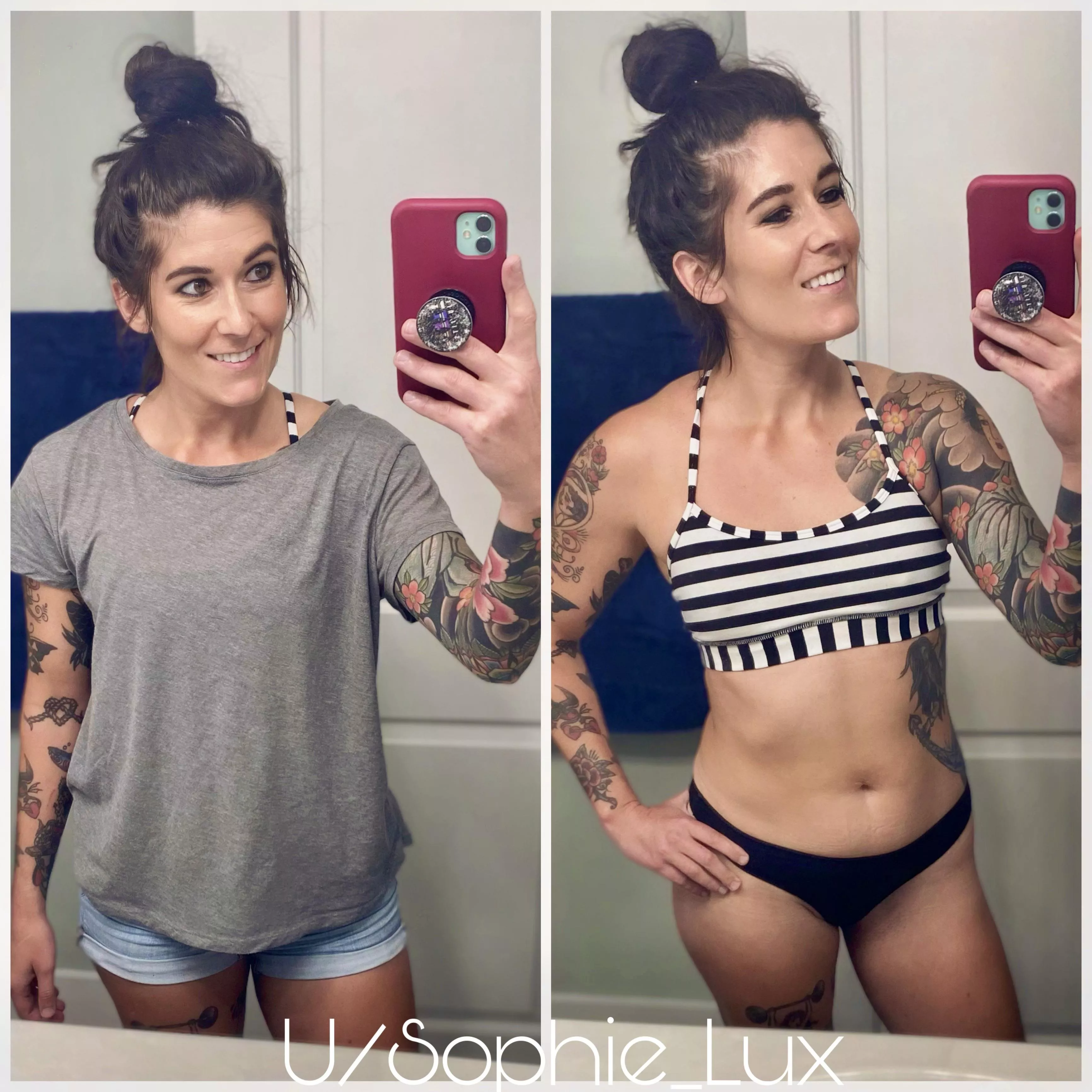 Tight shorts on and off! posted by Sophie_Lux