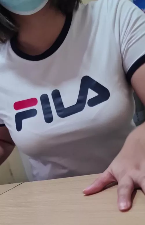 Tight white shirt by RoundJazzlike