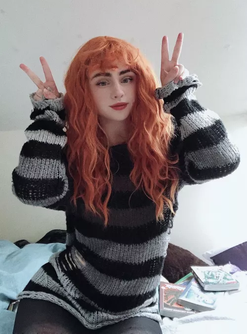 Tights and a sweater are an outfit… right? 👉🏻👈🏻 by maoistintellectual