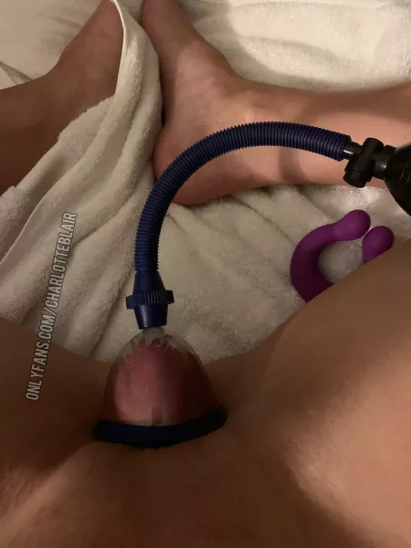 Time for a bigger pump...I love when it packs the cup 💪🏽🔥🔥 by [deleted]