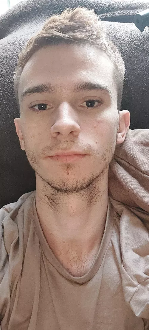 Time for a shave cause this fluff just ain't it lol. Morning 😎 by Acrobatic-Bake2084