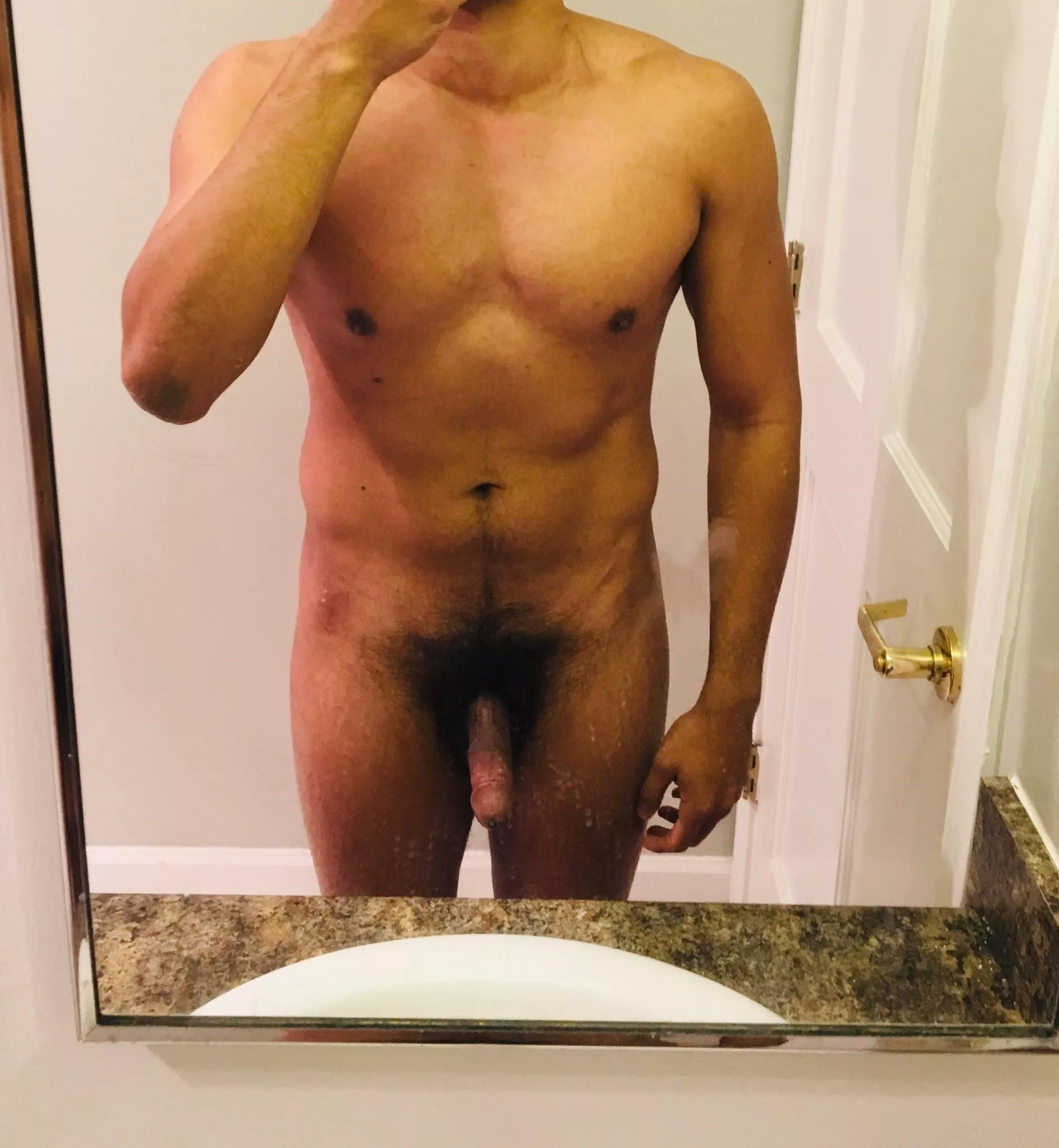 💪 ti[m]e for the post workout rinse-off 🧽 posted by dionysus_satyr_