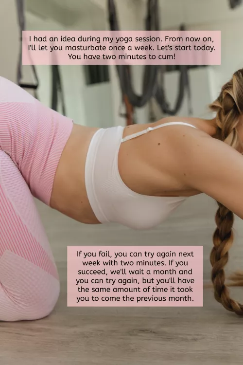 Time to cum is now limited by ChastAI