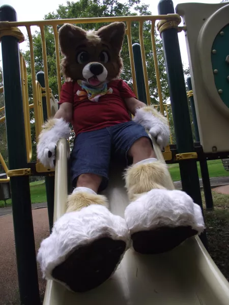 Time to slide into Fursuit Friday! Pic taken by Icywaterpupper by magicoyote1