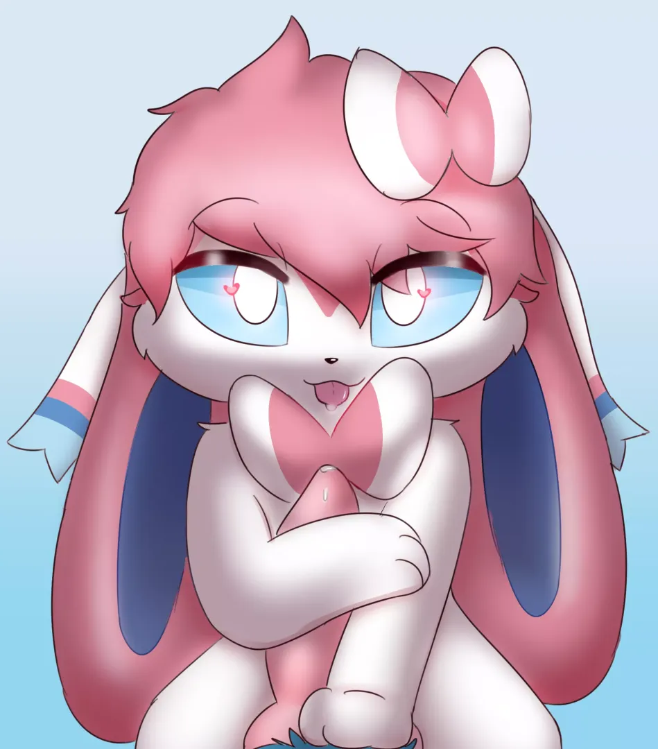 Tiny Sylveon ~ [FM] (art by me Cone) posted by conekoxd