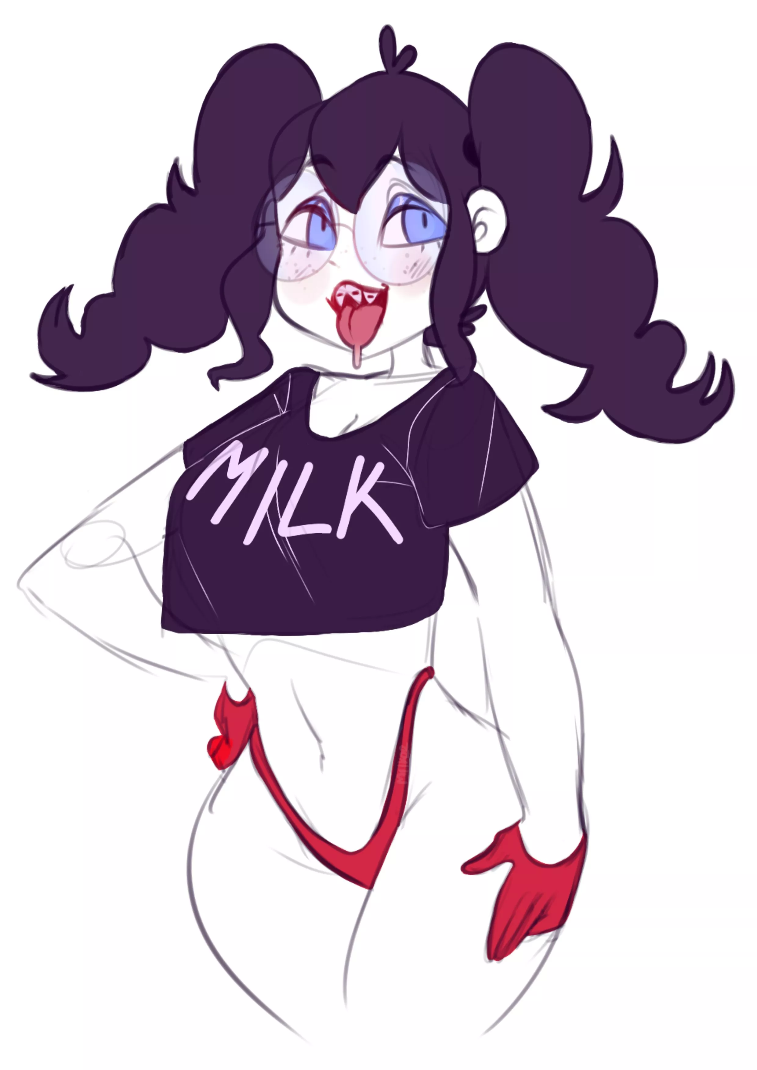 Tips in Red (_milkee/juggiez_) posted by Iamdoingathing