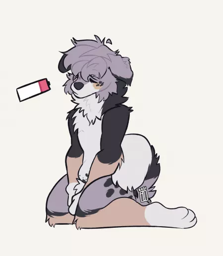 Tired//art by me @flowfells on Twitter by Flowfell