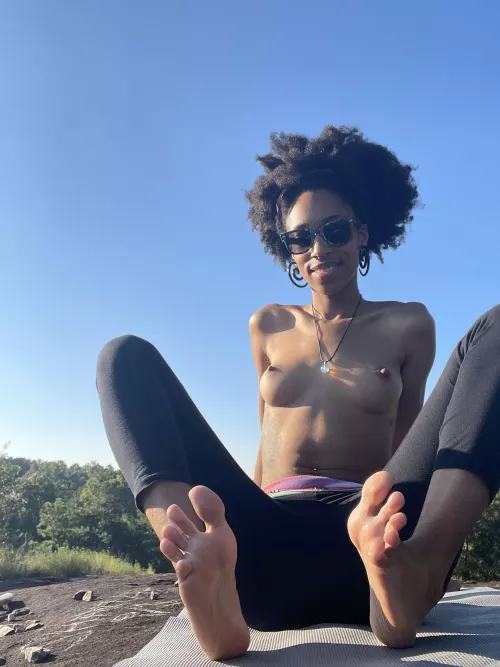 Titties and soles out on the mountain by soulow77