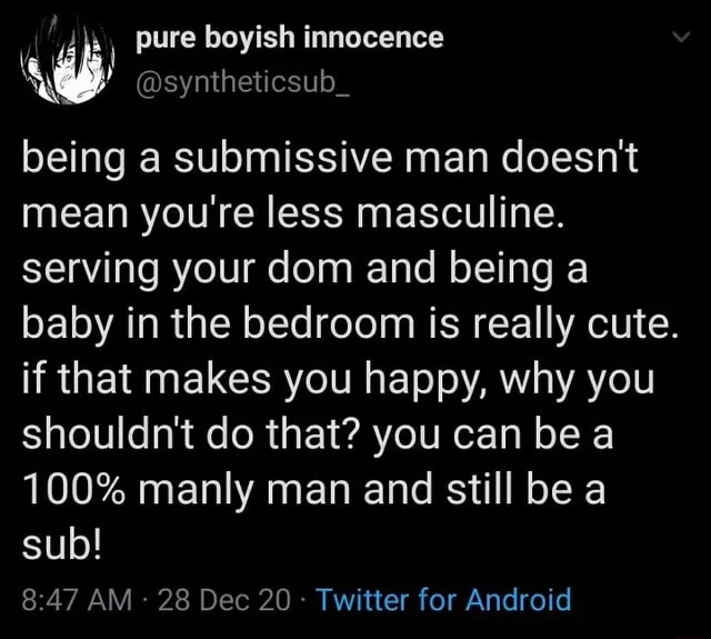 To any male subs who need to hear this <3 posted by Lightning_Crab