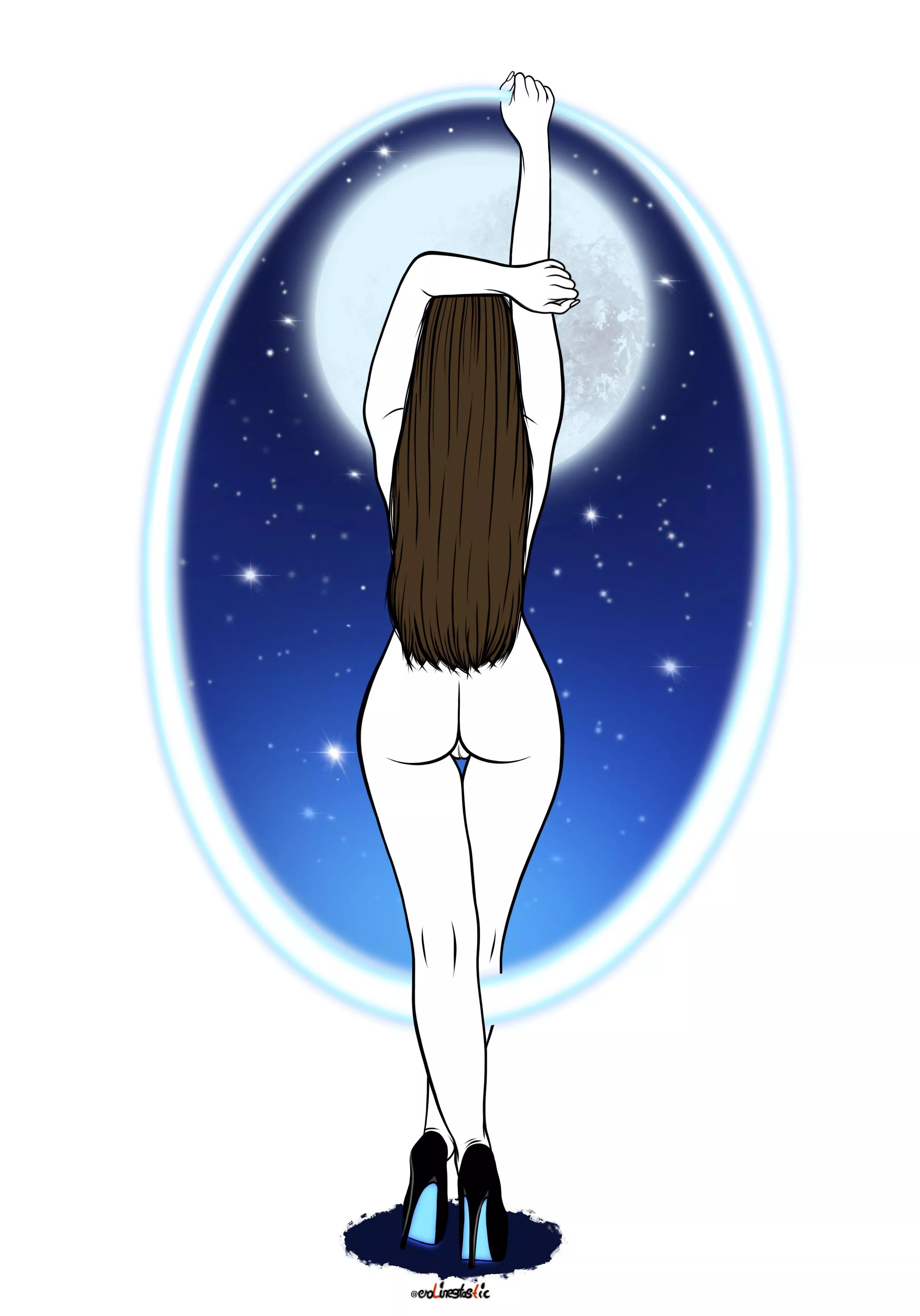 to the moon 🌖 posted by eroLinesTastic