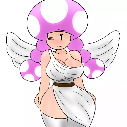 Toadette as an angel (by twygz) by JustAltAccountLMAO