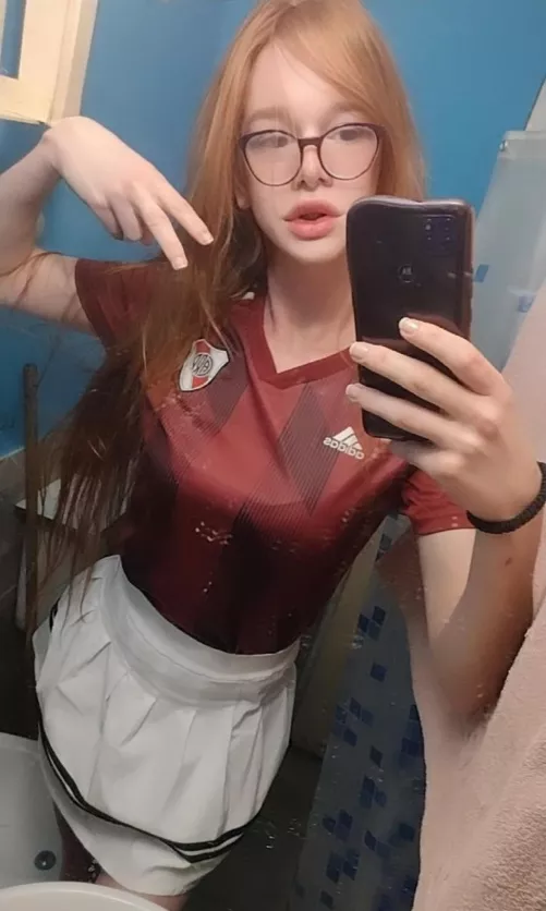 Today's outfit ~ tonight we have the chance to win another cup, so wish me luck 😊 by redheadtgirl