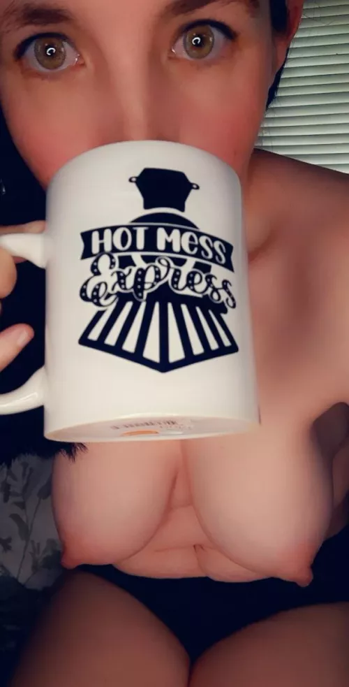 Today's Titty Tuesday proudly brought to you by the Hot Mess Express! May your day be full of boobs and moans 😈😜 by Aussiemilf2046