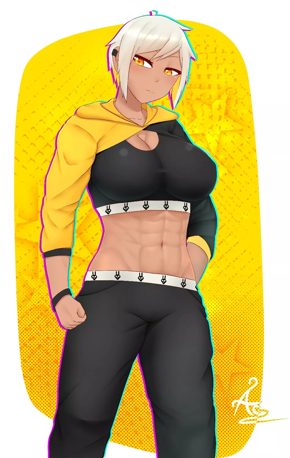 Tomboy Abs (aki.co) [Original] posted by elee0228