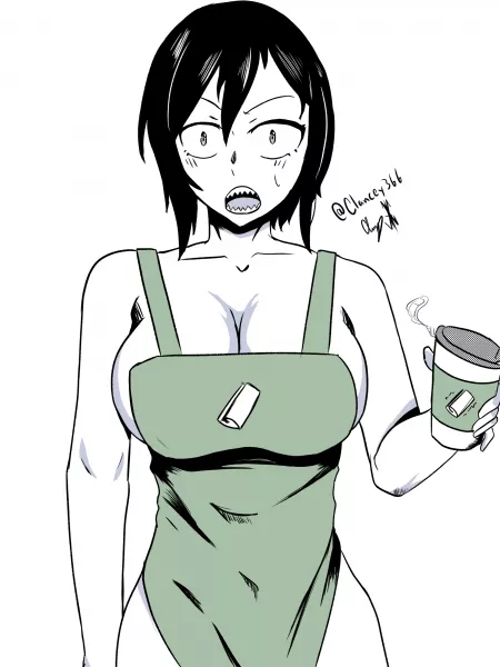 Tomboy coffee time by lain_clancey