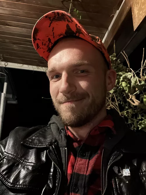 Tomorrow’s the first day of deer season in Pennsylvania. I always felt like I was the only boy in school who didn’t hunt. Still don’t. But I find the hunter look sexy enough to steal for myself. 😅 by HandsomeHyphae