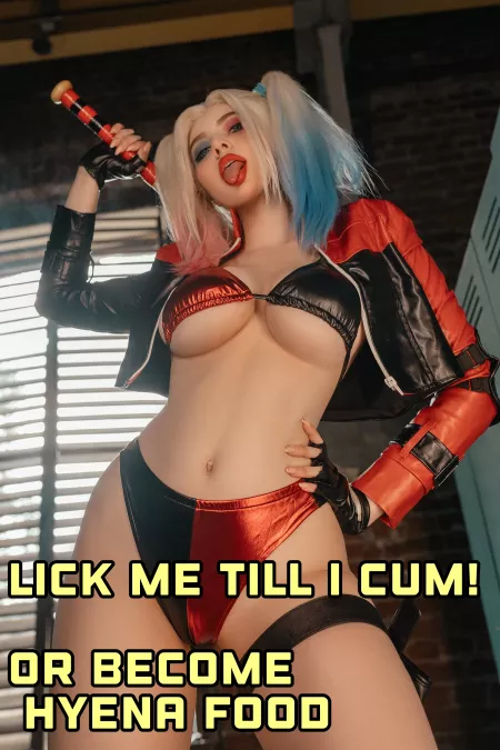 Tongue out and lick for your life by femdomcaption