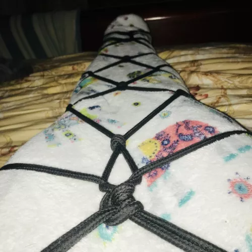 tonight’s rope bondage self tie 🪢 🐇🐇🐇🐰🐰 by Dark_Horse_Ryder