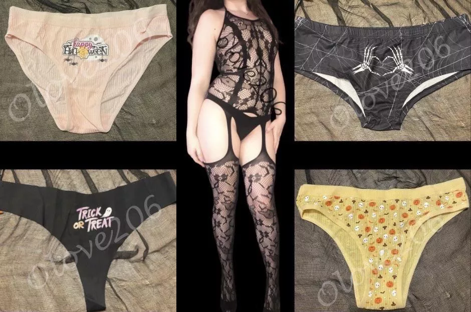 Tons of Halloween panties ON SALE now ✨ Snag a pair today & get a spin on my freebie wheel! ✨kik @LivL206 [selling] I’m ovulating this week, so these will be SUPER STRONG! posted by Olove206