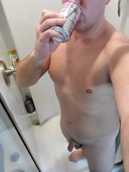 Too late for a shower coffee and too early for a shower beer, so... Shower water, is that a thing? by nashnudist