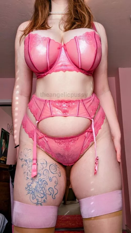 Too tall [f]or the garter belt to reach my stockings...but you don't mind, do you? by theangelicpussy