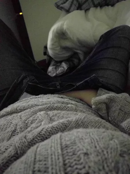 Took a break from housework when I got to the bedroom by Ludetino