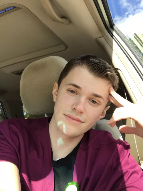 Took a break in my car during a long shift, I liked the lighting. 😊 by dfar10quad