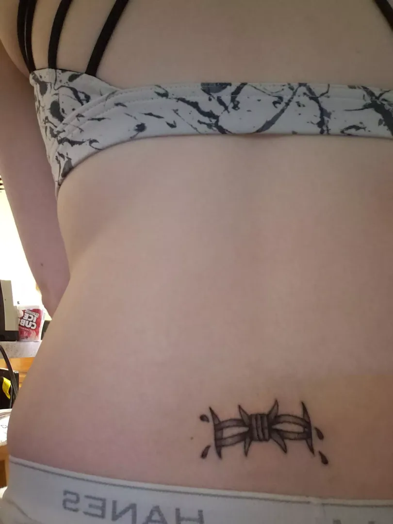 took a pic of her new Tat for yall posted by another-NSFW-Mod